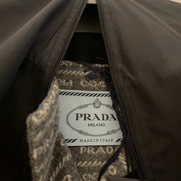 PRADA NEW COAT SINGLE BREASTED DOUBLE WOOL COAT NEW 40 - Picture 7 of 14